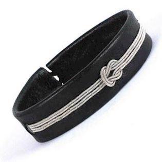 BeChristensen Elvira Handwoven Sami Bracelet in black, 20 cm