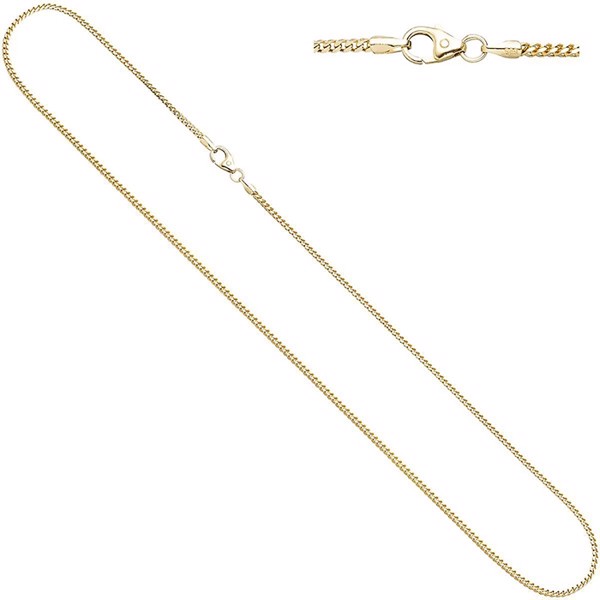 Bingo 14 ct gold necklaces in width 1.3 mm and length 40 cm