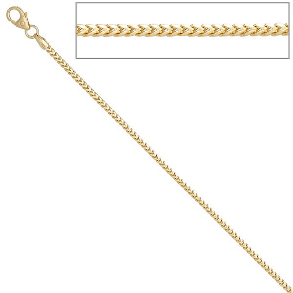 Bingo 14 ct gold bracelet, width 1.3 mm length 18.5 cm