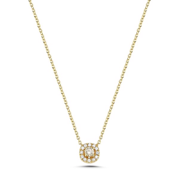 Nuran Pendant , with a total of 0,16 ct diamonds Champagne / Wesselton SI