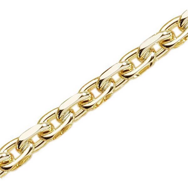 14 ct Anchor Facet Gold Bracelet, width 7,0 mm (thread 2,3 mm) and 23 cm
