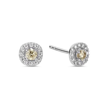 Nuran Earring , with a total of 0,32 ct diamonds Champagne / Wesselton SI