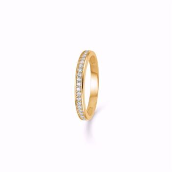 Guld & Sølv Design 6372/08 gold ring in 8 kt with zirconia