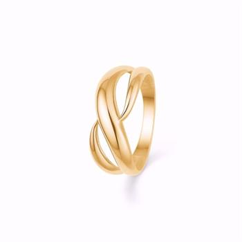 Siersbøl 8 kt gold ring braided design