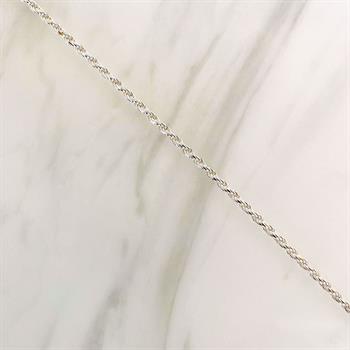 Silver Anklet, from GSD with cordel pattern