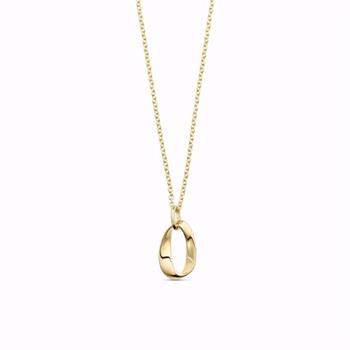 Guld & Sølv Design 8kt gold pendant necklace 45 cm