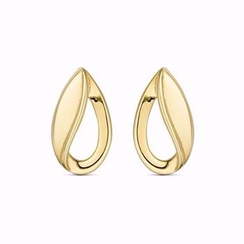 Guld & Sølv Design 8 kt gold earrings from Guldørestikker