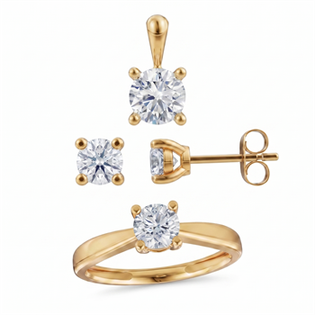Siersbøl    set, with a total of 2,10 ct diamonds Top Wesselston VS2