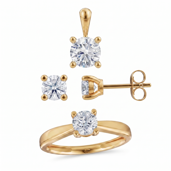 Siersbøl    set, with a total of 2,10 ct diamonds Top Wesselston VS2