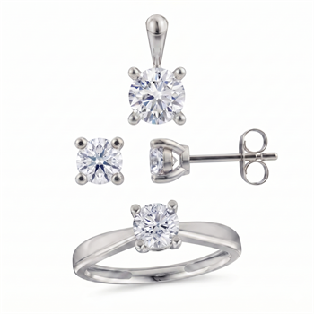 Siersbøl    set, with a total of 1,50 ct diamonds Top Wesselston VS2