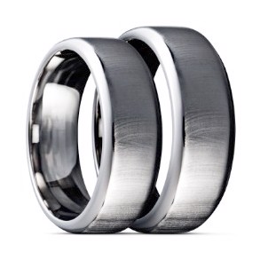 Wedding rings in Titanium with matt surface, CMR1289
