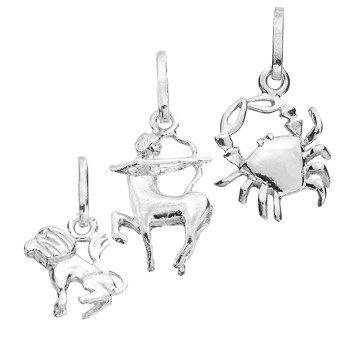 Støvring Design sterling silver pendant, Libra zodiac with polished surface, model 14207207