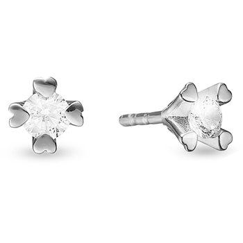 by Aagaard Earring , with a total of 0,25 ct diamonds Wesselton VS
