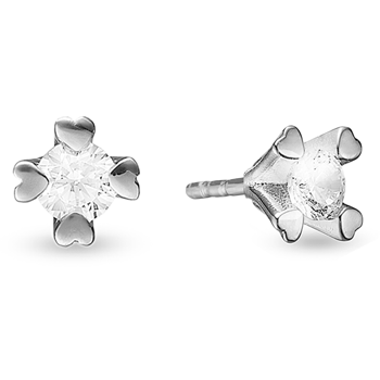 by Aagaard Earring , with a total of 1,50 ct diamonds Wesselton VS
