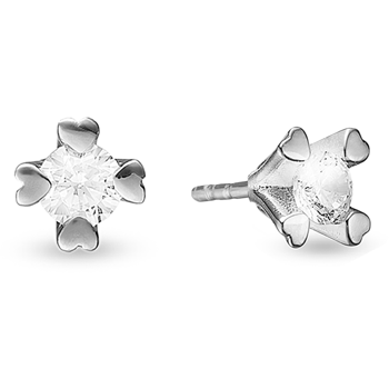 by Aagaard Earring , with a total of 2,00 ct diamonds Wesselton VS