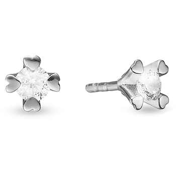 by Aagaard Earring , with a total of 0,20 ct diamonds Wesselton VS