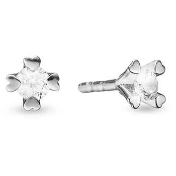 by Aagaard Earring , with a total of 0,10 ct diamonds Wesselton VS