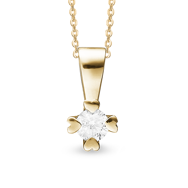 by Aagaard Pendant , with a total of 0,40 ct diamonds Wesselton VS