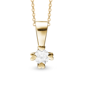 by Aagaard Pendant , with a total of 0,03 til 1,00 ct diamonds Wesselton VS