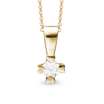 by Aagaard Pendant , with a total of 0,75 ct diamonds Wesselton VS