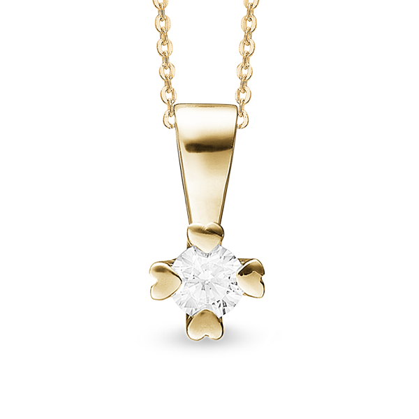 by Aagaard Pendant , with a total of 1,00 ct diamonds Wesselton VS