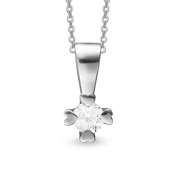 by Aagaard Pendant , with a total of 0,75 ct diamonds Wesselton VS