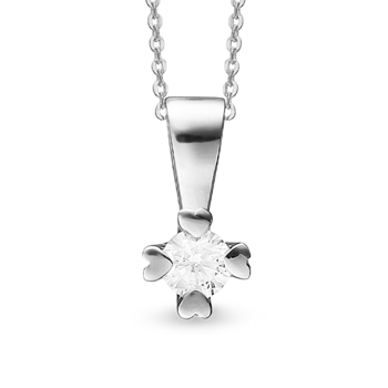 by Aagaard Pendant , with a total of 0,10 ct diamonds Wesselton VS