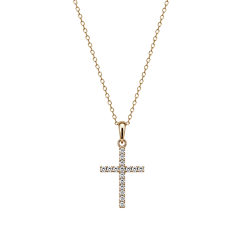 Blessed 8 karat vedhæng med forgyldt kæd from Aagaard