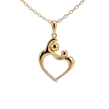 Love Bond  8 karat vedhæng med forgyldt  from Aagaard