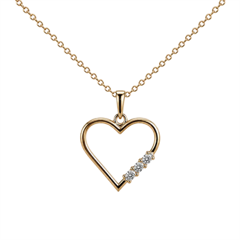 Just Love 8 karat vedhæng med forgyldt k from Aagaard