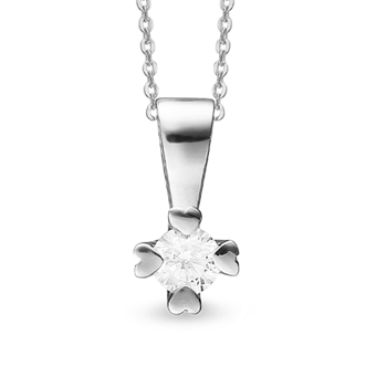 by Aagaard Pendant , with a total of 0,05 ct diamonds Wesselton VS