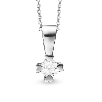 by Aagaard Pendant , with a total of 0,10 ct diamonds Wesselton VS
