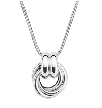 Aagaard Twist silver necklace 45 cm in sterling silver