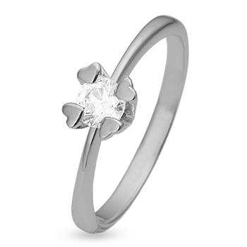 by Aagaard Ring , with a total of 0,03 til 1,00 ct diamonds Wesselton VS