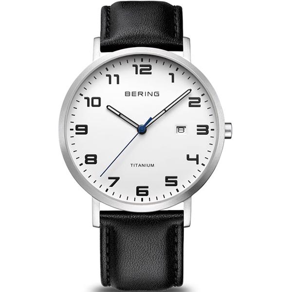 Model 18640-404 Bering Titanium quartz man watch