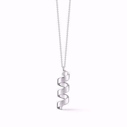 GSD Spiral 925 Sterling Silver necklace shiny, model GSD-1907-3