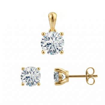 Siersbøl   set, with a total of 1,00 ct diamonds Top Wesselston VS2