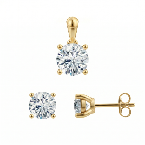 Siersbøl   set, with a total of 1,00 ct diamonds Top Wesselston VS2