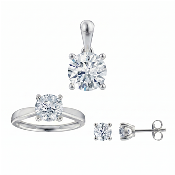 Siersbøl    set, with a total of 3,00 ct diamonds Top Wesselston VS2
