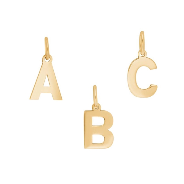 Forg. sølvvedhæng bogstav - A  from Siersbøl