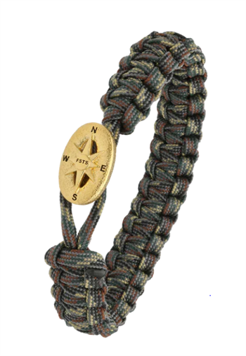 Camouflage From Soldier to Soldier Bracelet with Soldier Gold-Plated Steel Clasp – Aagaard