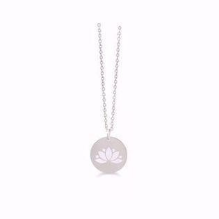 GSD Lotus 925 Sterling Silver Necklace shiny, model GSD-30057
