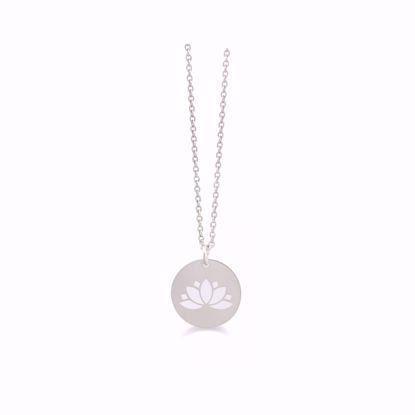 GSD Lotus 925 Sterling Silver Necklace shiny, model GSD-30057