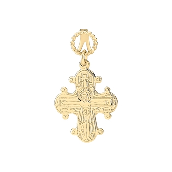 Lund Copenhagen Dagmarkors pendant in gilded sterling silver 18x16mm