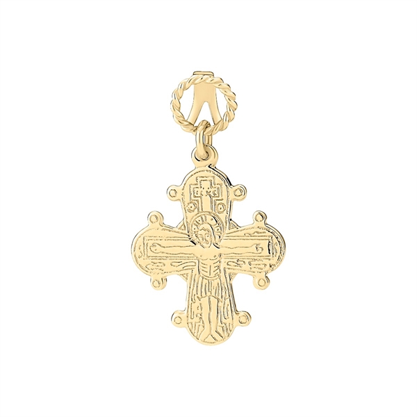 Lund Copenhagen Dagmarkors pendant in gilded sterling silver 18x16mm
