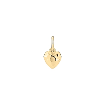 Lund Copenhagen heart pendant in gilded sterling silver