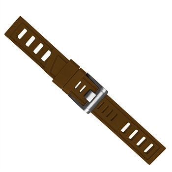 Brown Rubber watchstrap