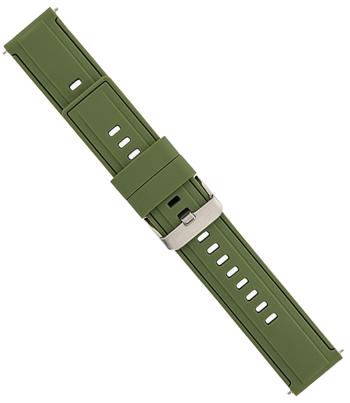 Green Rubber watchstrap