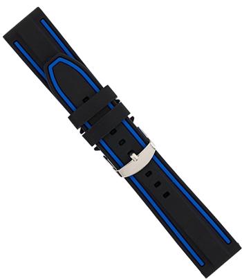 Black Rubber watchstrap