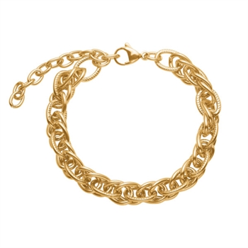 Armbånd i forgyldt stål Chunky from Blicher Fuglsang
